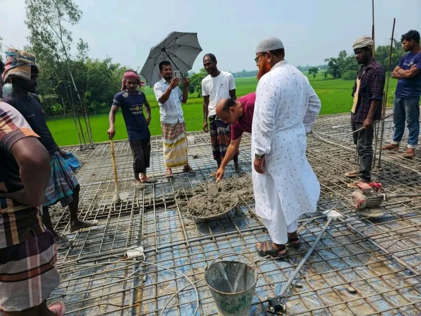 Roof Casting Work Begins